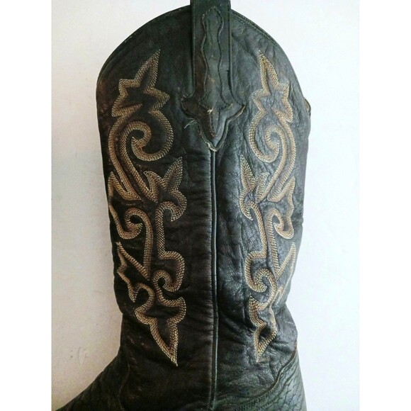 Rudel Bull Neck Dk Brown Leather Western Boot Handcrafted Mexico 10E Rugged main image 9
